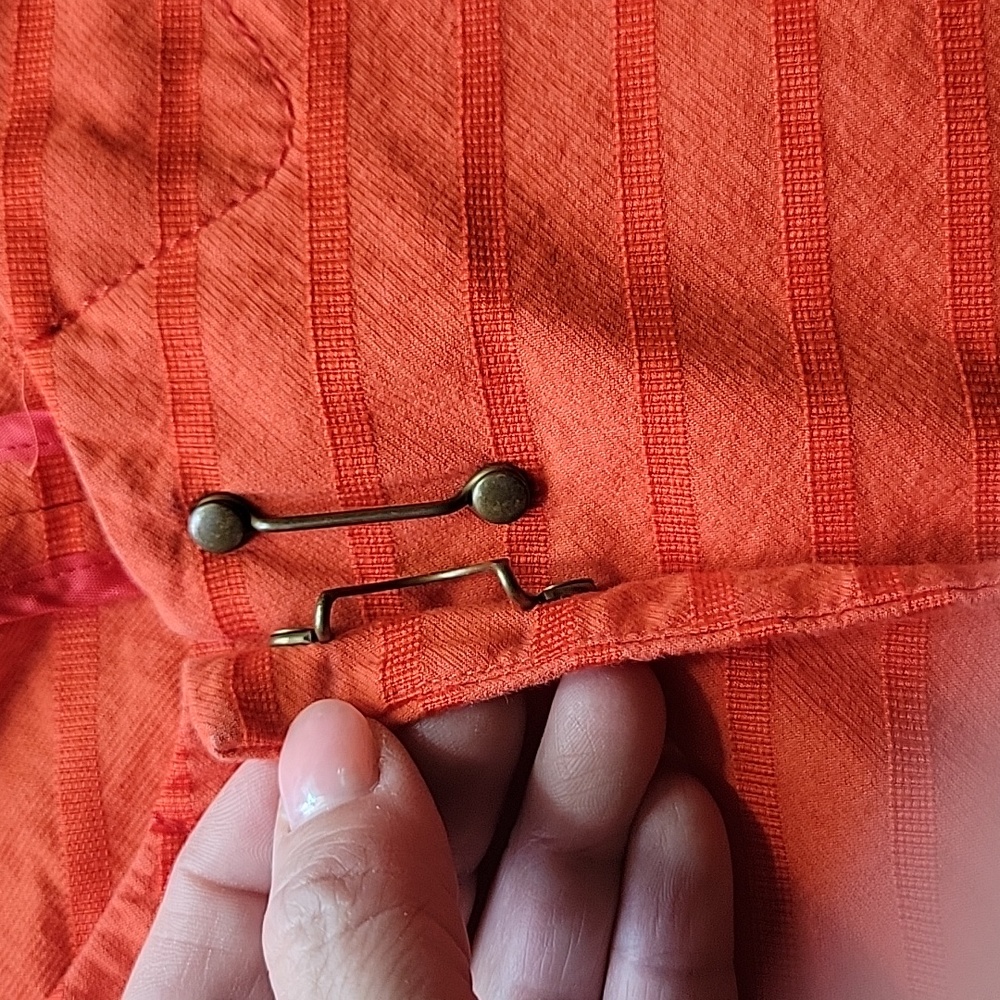 J Crew Red orange jacket sz 8 - Picture 3 of 9
